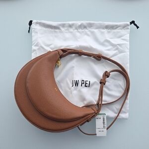 NWT JW PEI Sharon Half-moon Crossbody Bag, Brown